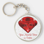 Billige personalisierte 40. schlüsselanhänger (Vorne)