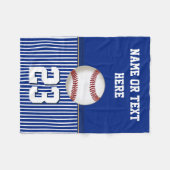 Billige personalisierte Baseball-Fleecethrow-Decke Fleecedecke (Vorderseite (Horizontal))
