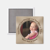 Billige Personalisierte Foto-Magnete, quadratische Magnet (Vorderseite/Rückseite)