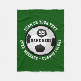 Billige Personalisierte Fußball-Fleece-Blanken Fleecedecke