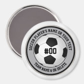 Billige, Personalisierte Geschenke der Fußballmann Magnet (Vorderseite/Rückseite)