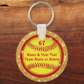 Billige Personalisierte Softball-Schlüsselanhänger Schlüsselanhänger (Vorderseite)