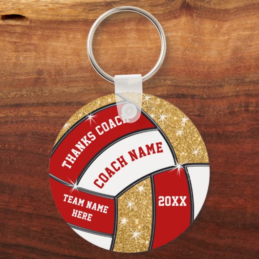 Billige Personalisierte Volleyball-Trainingsgesche Schlüsselanhänger (Vorderseite)