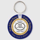 Billige Schlüsselanhänger in BULK, Ihr Bild, Text, (Vorderseite)