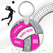 Billige Silber-, Rosa- und Weiß-Volleyball-Schlüss
