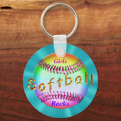 Billige Softball-Geschenke für Mädchen, Softball-G Schlüsselanhänger (Vorderseite)