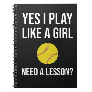 Billige Softball-Geschenke für Mädchen-Team für ih Notizblock