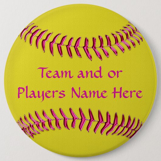 Billige Softball-Geschenke für Mädchen TEAM und Button (Vorderseite)
