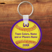 Billige Softball-Geschenkideen, Ihr Text und Ihre  Schlüsselanhänger (Vorderseite)