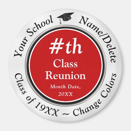 Billige Wiedersehen Geschenke, JEDES JAHR, FARBEN Magnet (Vorne)