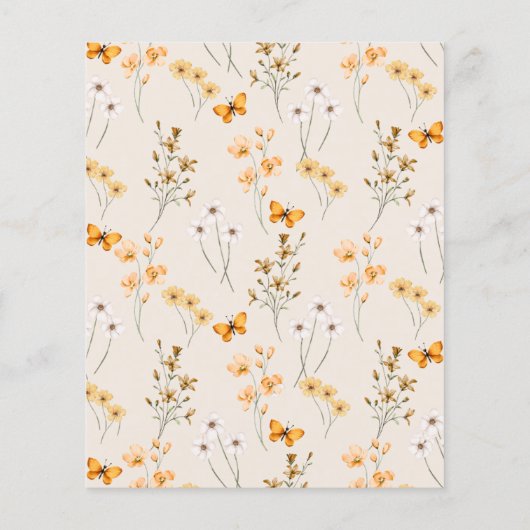 Billige Wildblume im Herbst sinkt im Brautparty de (Rückseite)