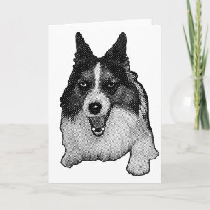 Billige Worte mit Corgi Karte