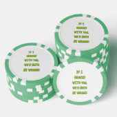 Billigen Sie lustigen Text Pokerchips (Stapel)