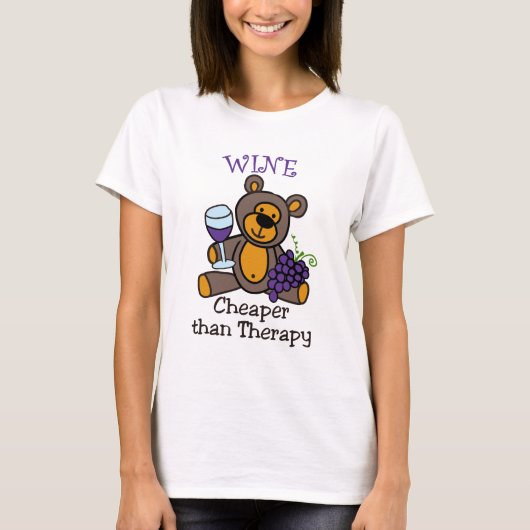 Billiger als die Therapie T-Shirt (Vorderseite)