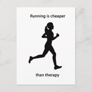 Billiger als eine Therapie Postkarte