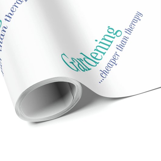 Billiger als Therapie Geschenkpapier (Rolleneckpunkt)