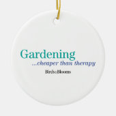 Billiger als Therapie Keramik Ornament (Vorne)