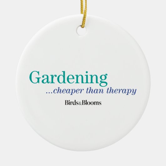 Billiger als Therapie Keramik Ornament (Vorne)