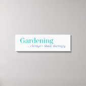 Billiger als Therapie Leinwanddruck (Vorderseite)