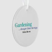 Billiger als Therapie Ornament (Vorderseite)