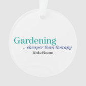 Billiger als Therapie Ornament (Vorderseite)