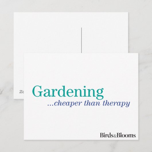 Billiger als Therapie Postkarte (Vorne/Hinten)