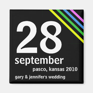 Billiger Save the Date Wedding Magnet