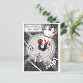 'Billiger & schneller als Scheidung' Postkarte (Stehend Vorderseite)