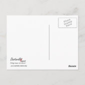 'Billiger & schneller als Scheidung' Postkarte (Rückseite)