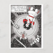 'Billiger & schneller als Scheidung' Postkarte (Vorderseite)