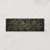 Billiger Vintager Grunge-Blumengeschäfts-Karte Mini Visitenkarte (Rückseite)