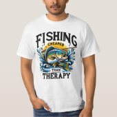 Billigerer Fischfang als Therapie T-Shirt (Vorderseite)