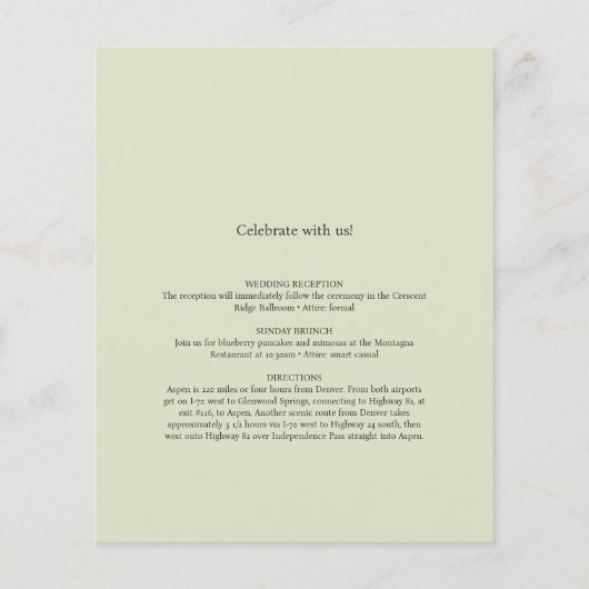 Billiges Angebot Boho Wasserfarbenflorale Hochzeit (Rückseite)