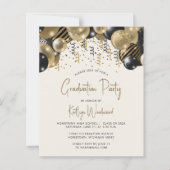 Billiges Black Balloon Arch Graduation Party (Vorderseite)