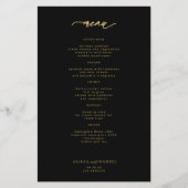 Billiges, einfaches goldenes Skript, schwarzes Hoc (Vorderseite)