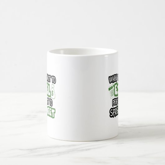Billiges Excel und Tabellenkalkulationssystem Kaffeetasse (Mittel)