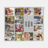 Billiges Foto Blanket Collage Fleecedecke (Vorderseite (Horizontal))