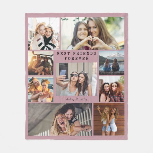 Billiges Foto Blanket Collage Moderne BESTE FREUND Fleecedecke (Vorderseite)
