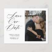 Billiges Foto, elegante Hochzeit Save the Date Flyer (Vorne)