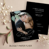 Billiges Foto, elegante Hochzeit Save the Date Flyer