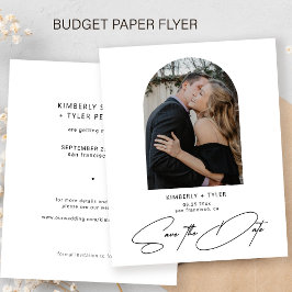 Billiges Foto, elegante Hochzeit Save the Date Flyer