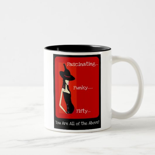 Billiges Funky 50. Geburtstags-Geschenk - Tasse (Rechts)