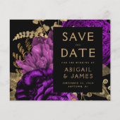 Billiges Lila Hochzeitsgeld speichern (Vorderseite)