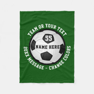 Billiges personalisiertes Fußball-Fliesblanket in Fleecedecke