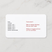 Billiges Qualitätsmanagement Visitenkarte (Vorderseite)