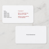 Billiges Qualitätsmanagement Visitenkarte (Vorne/Hinten)