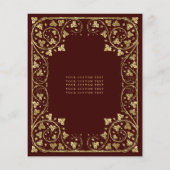 Billiges Vintages Burgundy Red Gold Tiara Quincean Flyer (Hinten)