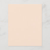 Billiges, virtuelles Brautparty mit floraler Darst (Rückseite)