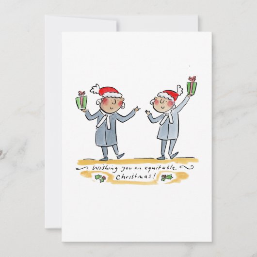 Billiges Weihnachten Einladung (Vorderseite)