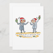 Billiges Weihnachten Einladung (Vorne/Hinten)